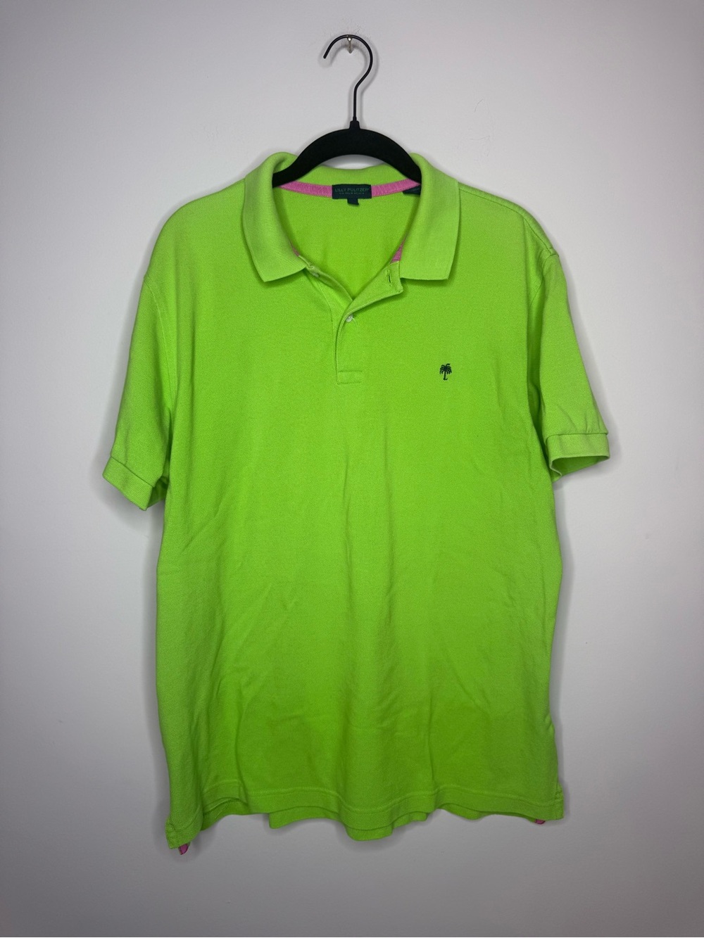 Lilly Pulitzer Via Palm Beach Men's Lime Green Polo Shirt